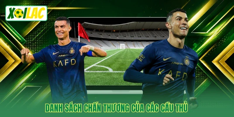 Danh sách chấn thương của các cầu thủ