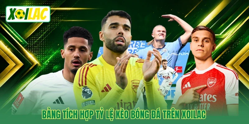 Bảng tích hợp tỷ lệ kèo bóng đá trên Xoilac